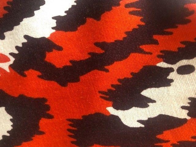 Orange leopard print silk jersey Julian mini dress