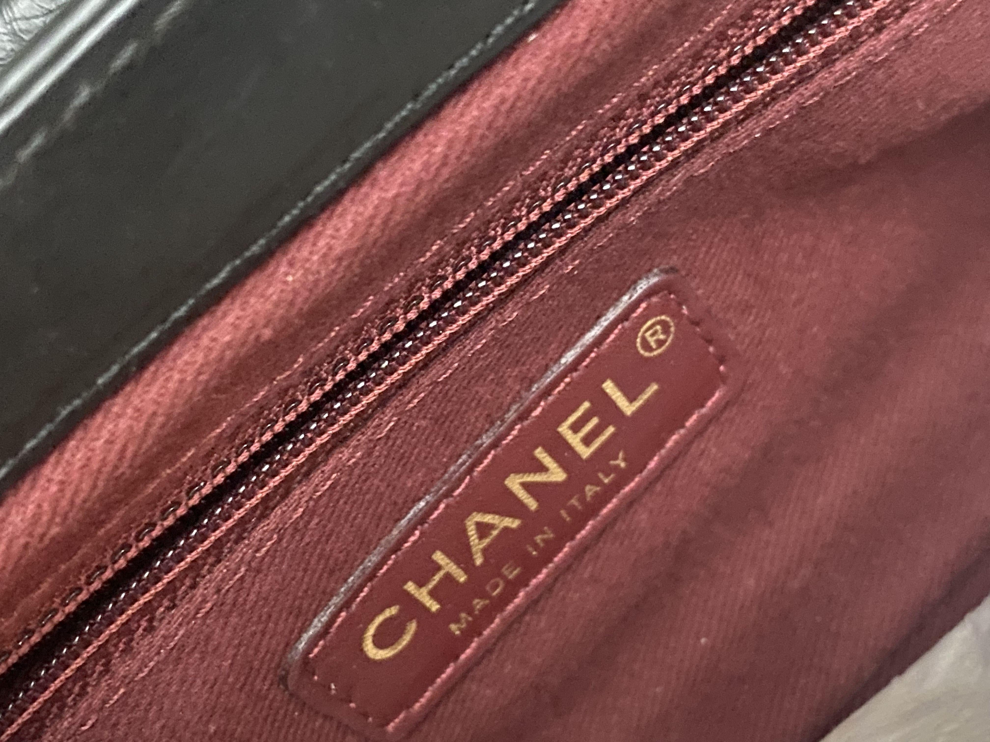 Chanel Black Quilted leather with Chunky Chain