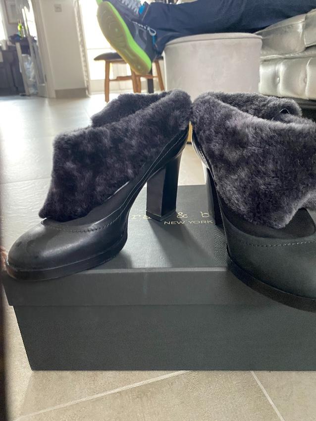 Rag & Bone Shearling Lined Harley Ankle Boot