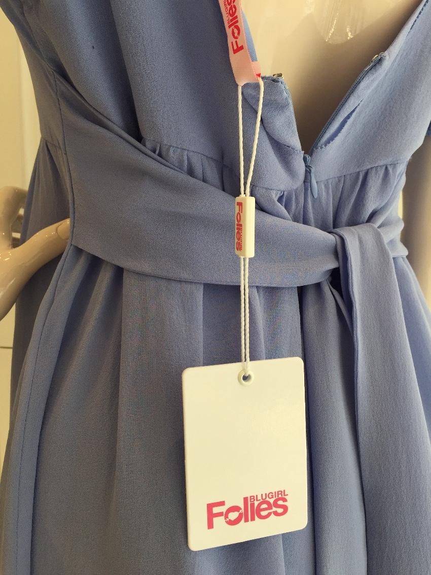 Blugirl Folies Lavender Blue Silk Dress