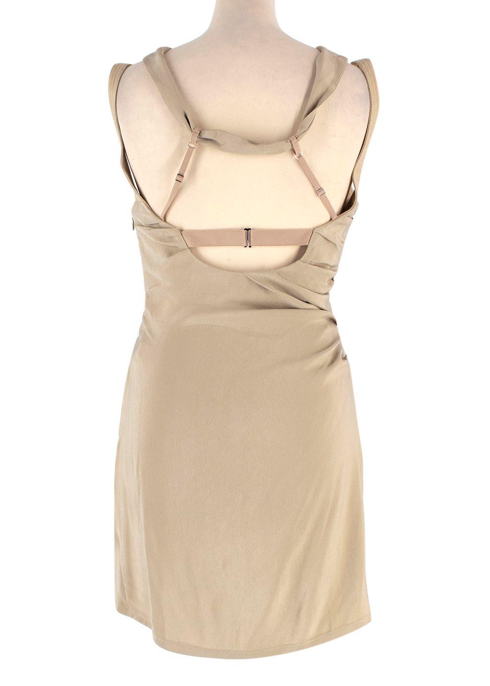 Jacquemus Khaki 'La Robe Soffio' Mini Dress