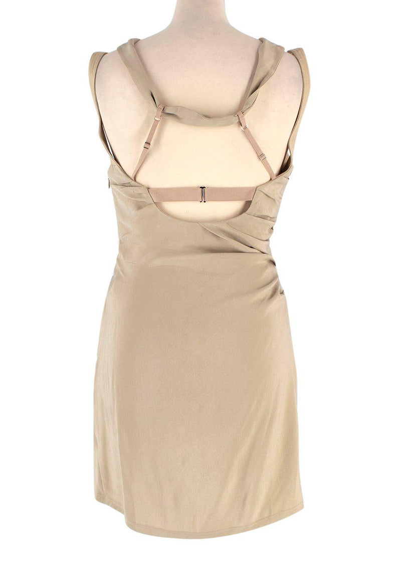 Jacquemus Khaki 'La Robe Soffio' Mini Dress