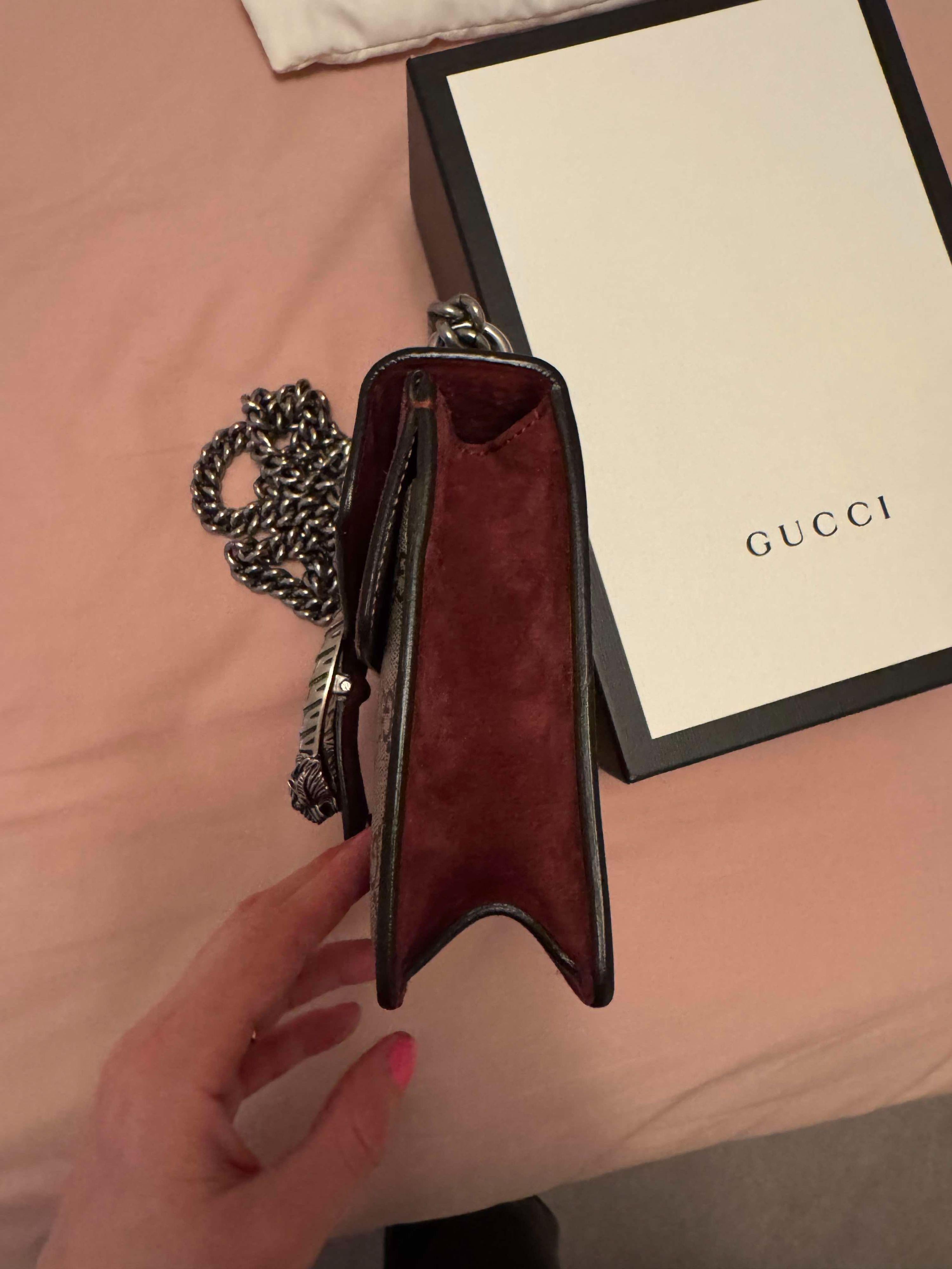 Gucci Mini GG Supreme Blooms Dionysus crossbody bag