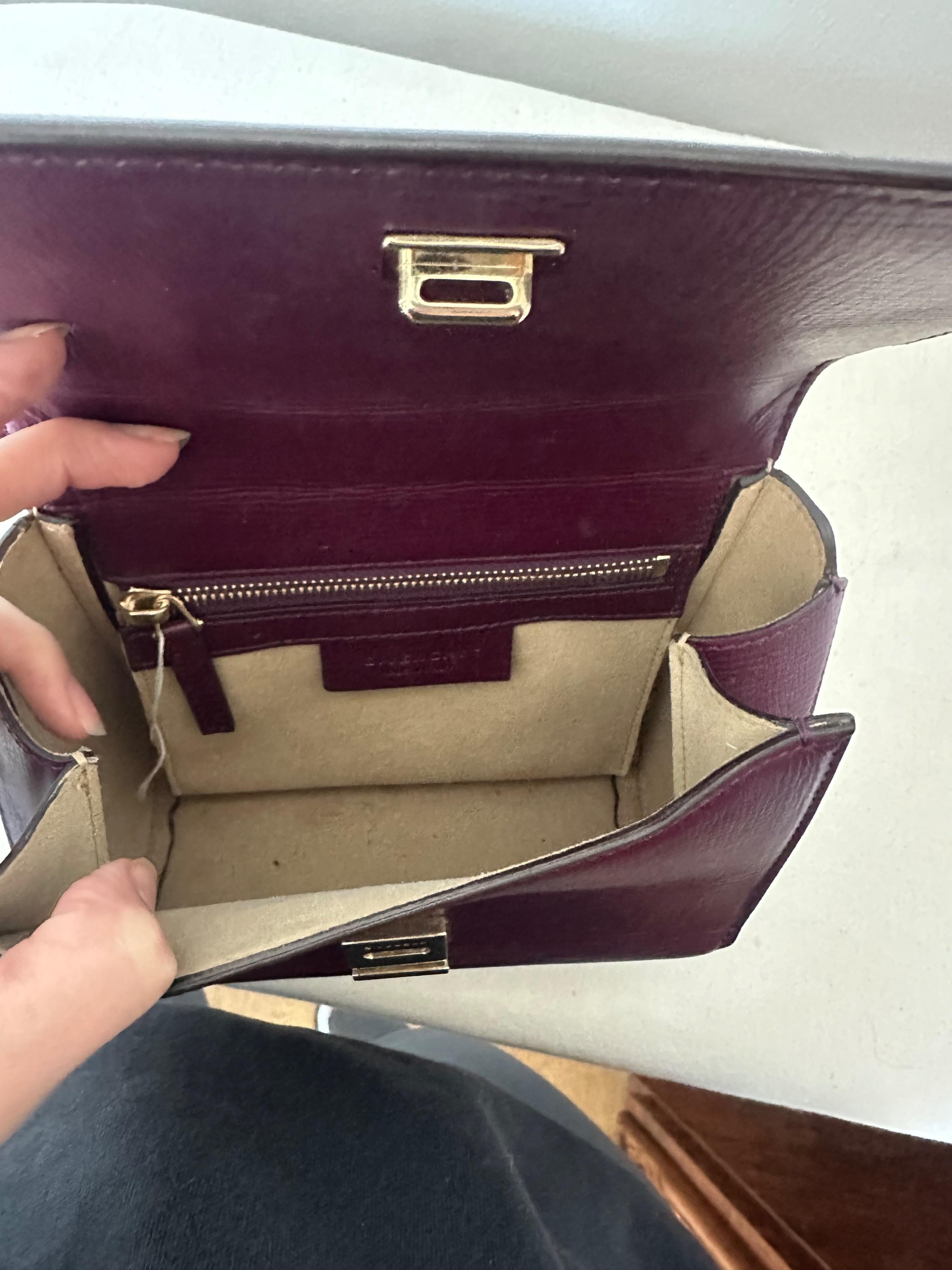 Mini Pandora Box crossbody with Gold Chain