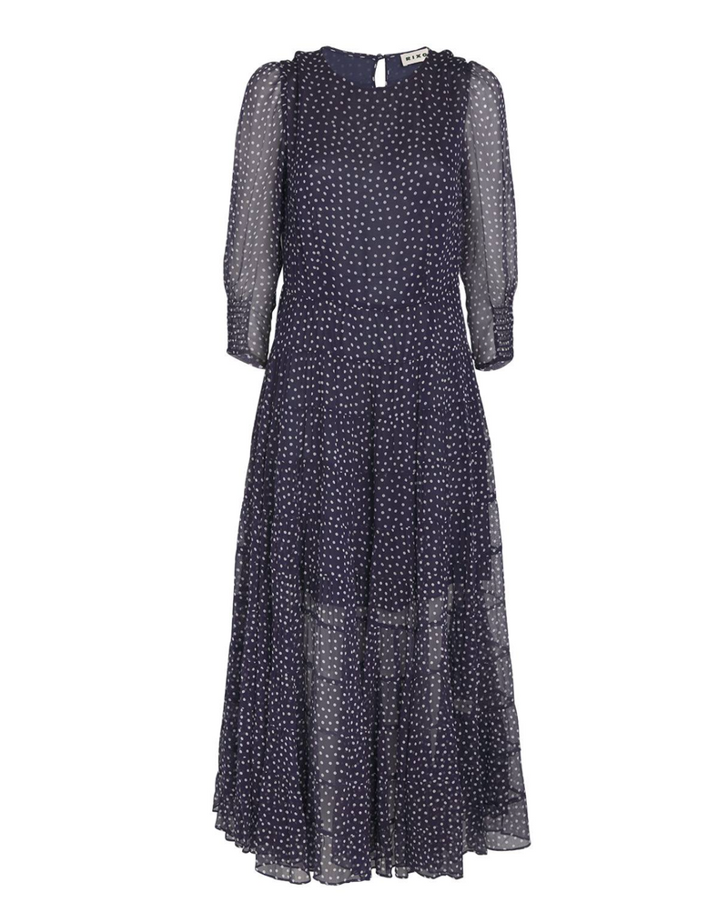 Rixo Kristen Georgette Midi Dress