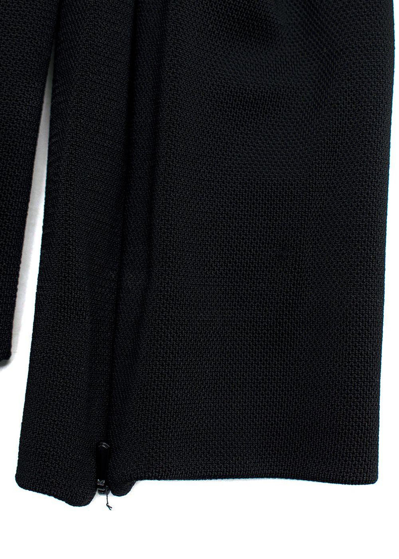 AREA Crystal Straps Black Catsuit