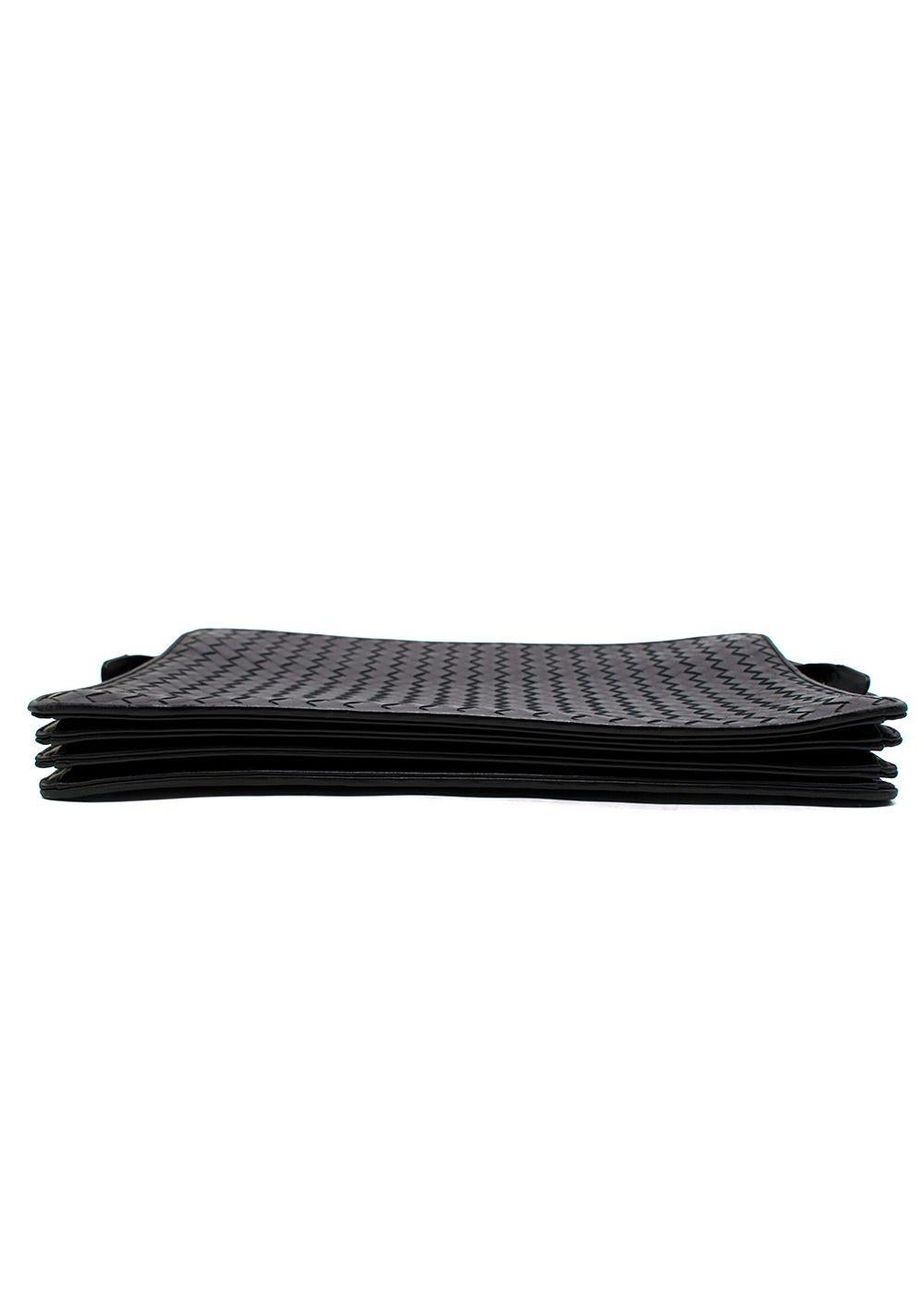 Bottega Veneta Black Large Pochette/document holder
