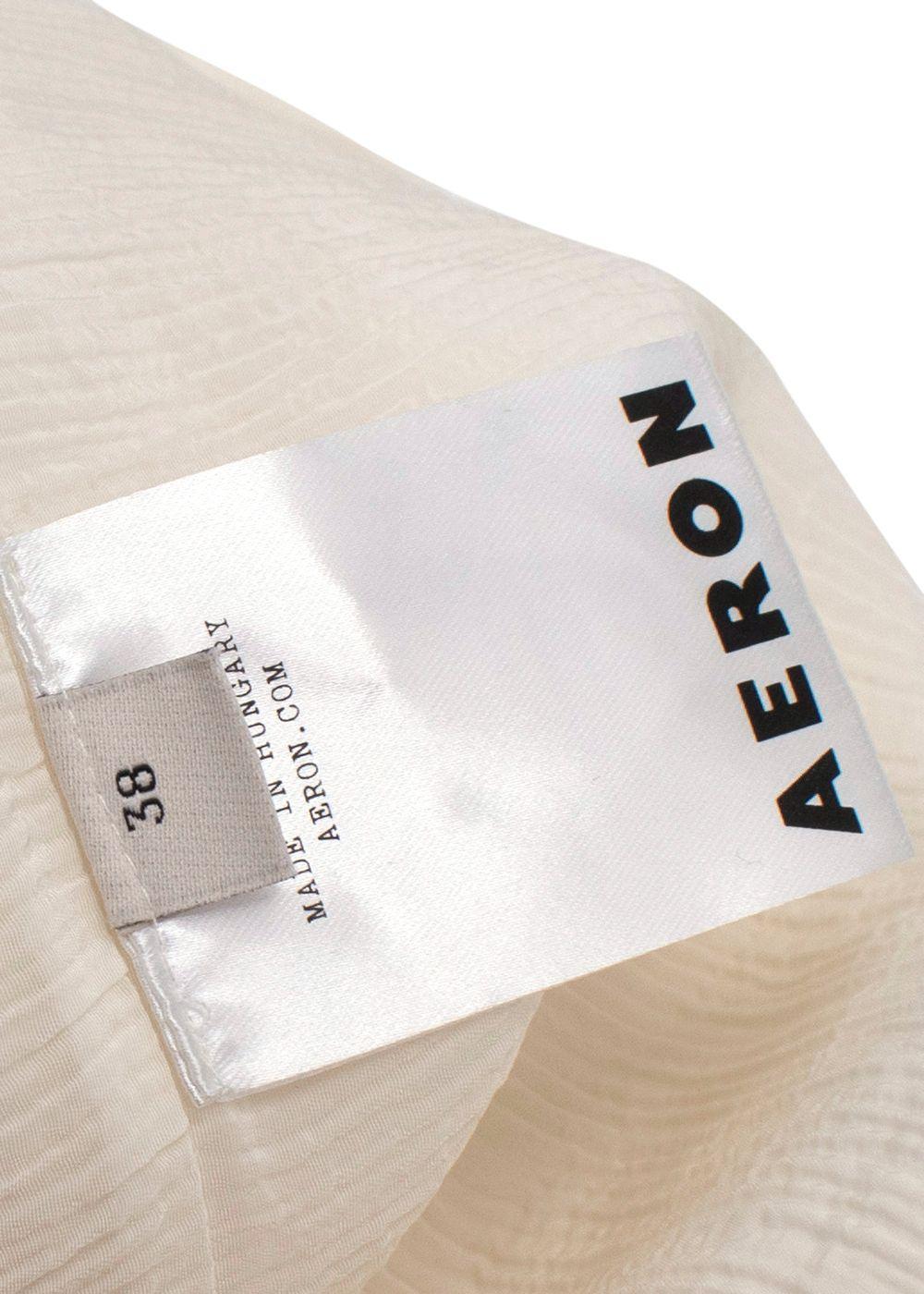 Aeron Cream Crinkle Tie One Shoulder Dress