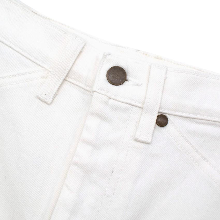 Rodarte White High Waisted Skinny Fit Jeans