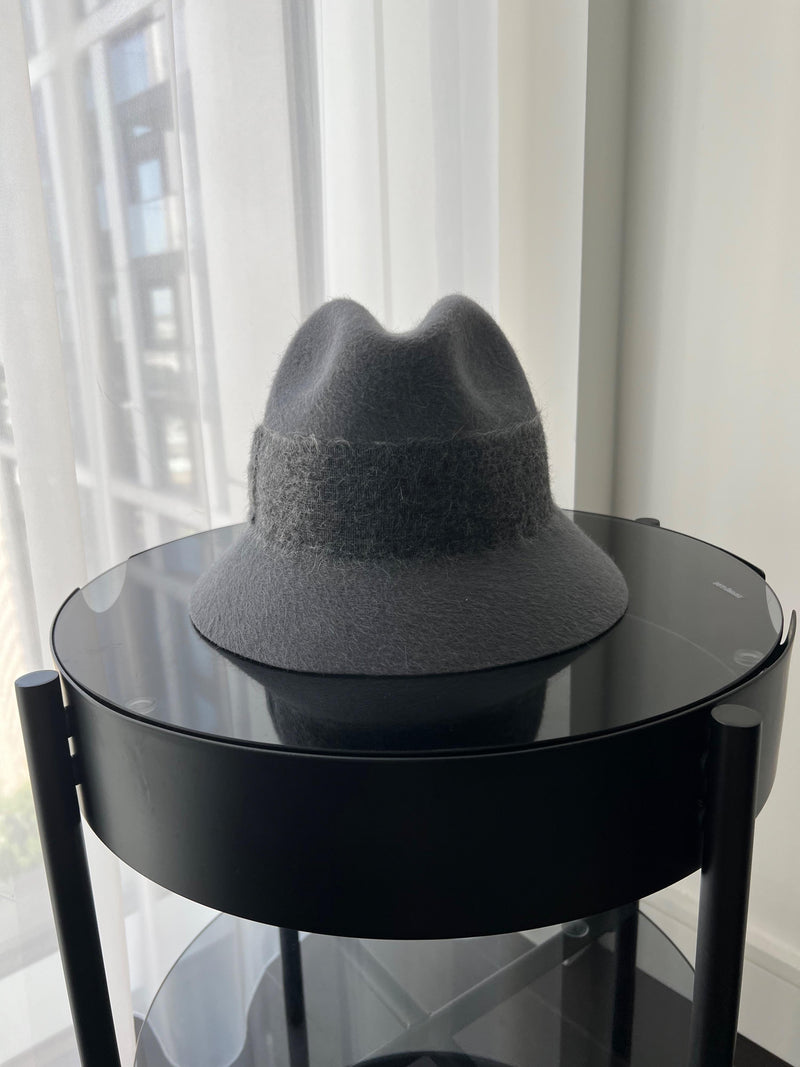 Grey Cashfelt Hat - Size Small