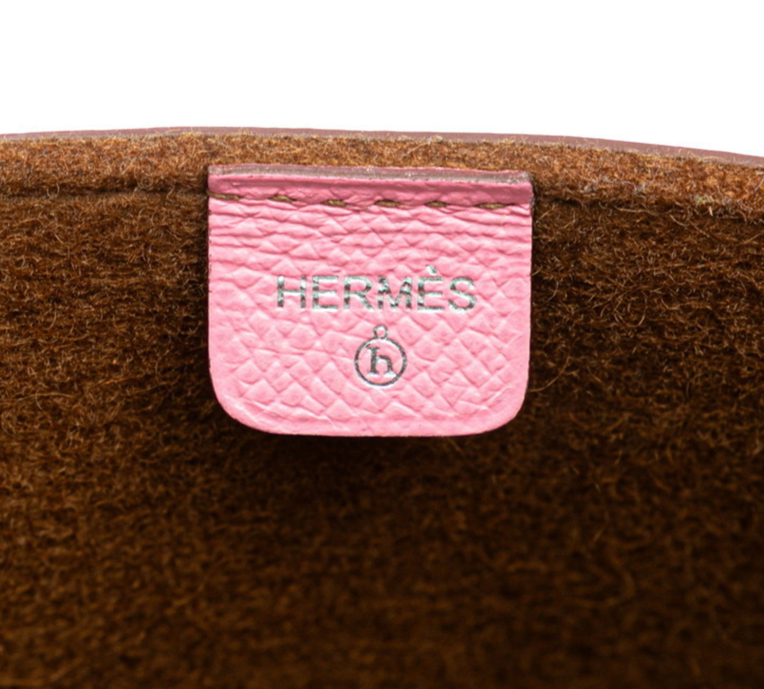 Hermes Petit H Felt and Epsom Bag