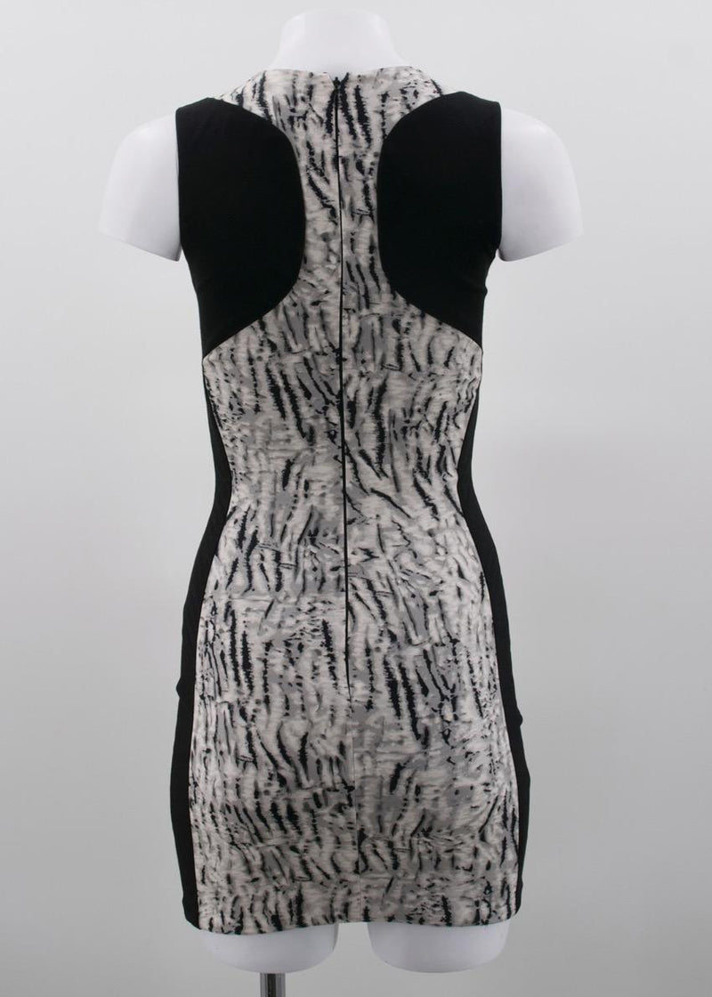 Parker Black Pattern Bodycon Dress