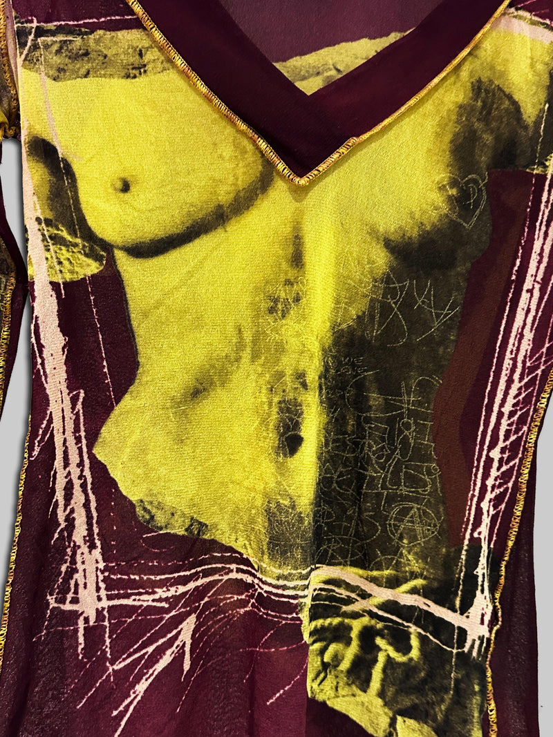 Jean Paul Gaultier Venus De Milo Mesh Top