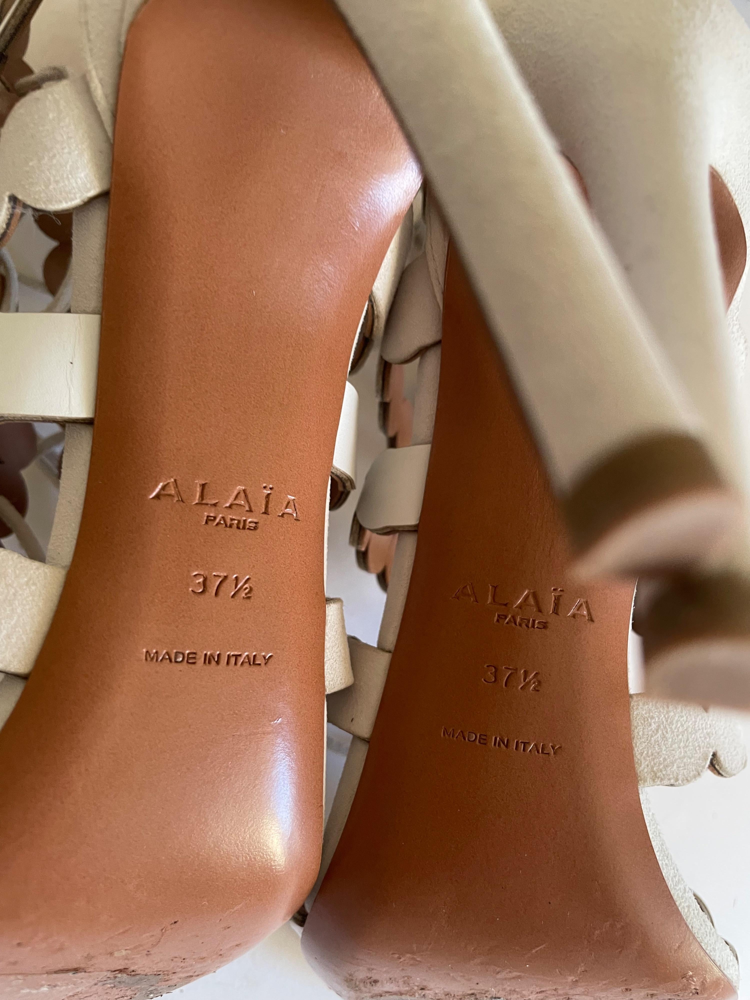 Champagne Lasercut Sandals