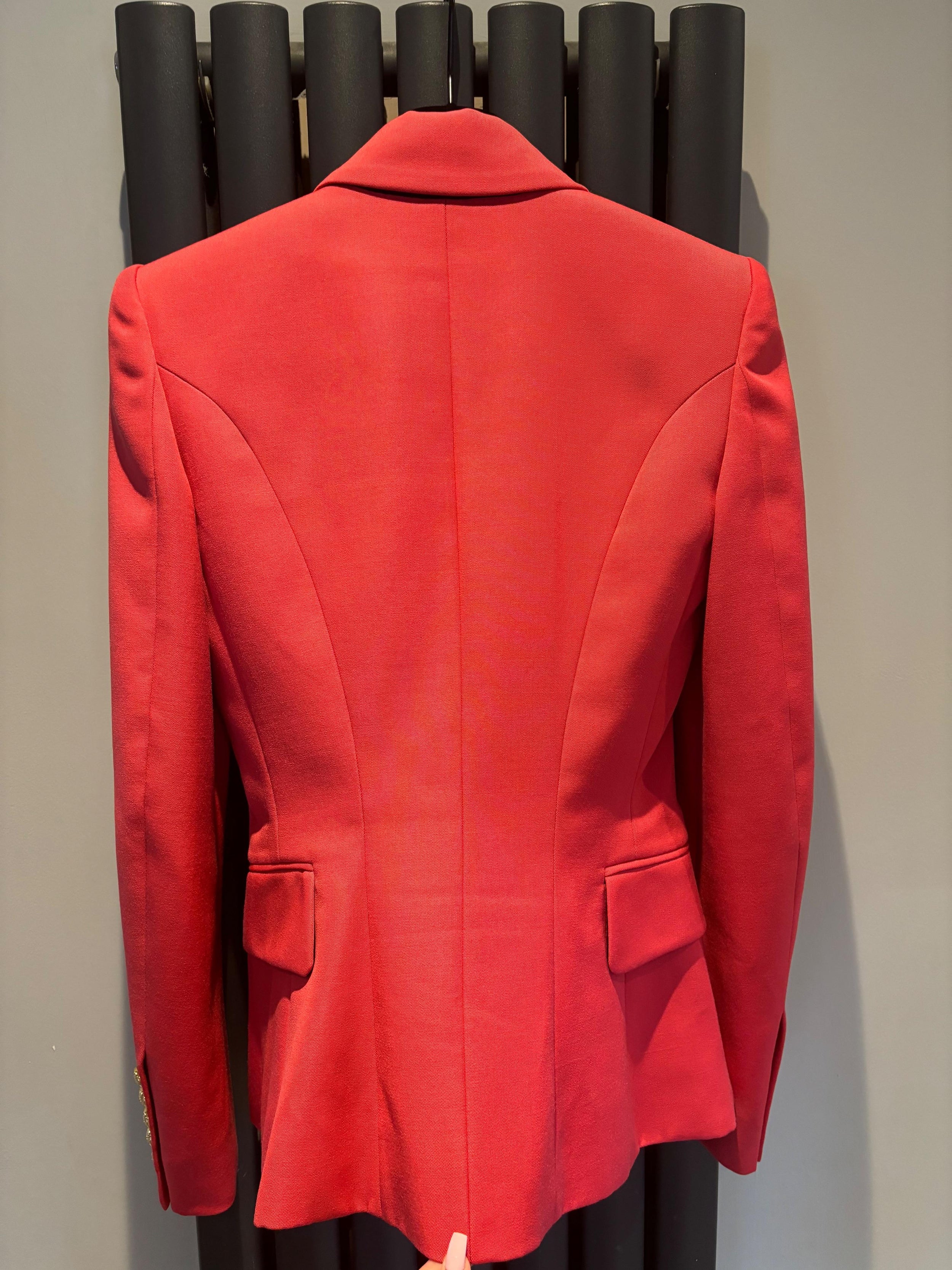 Balmain Deep Pink Double Breasted Blazer