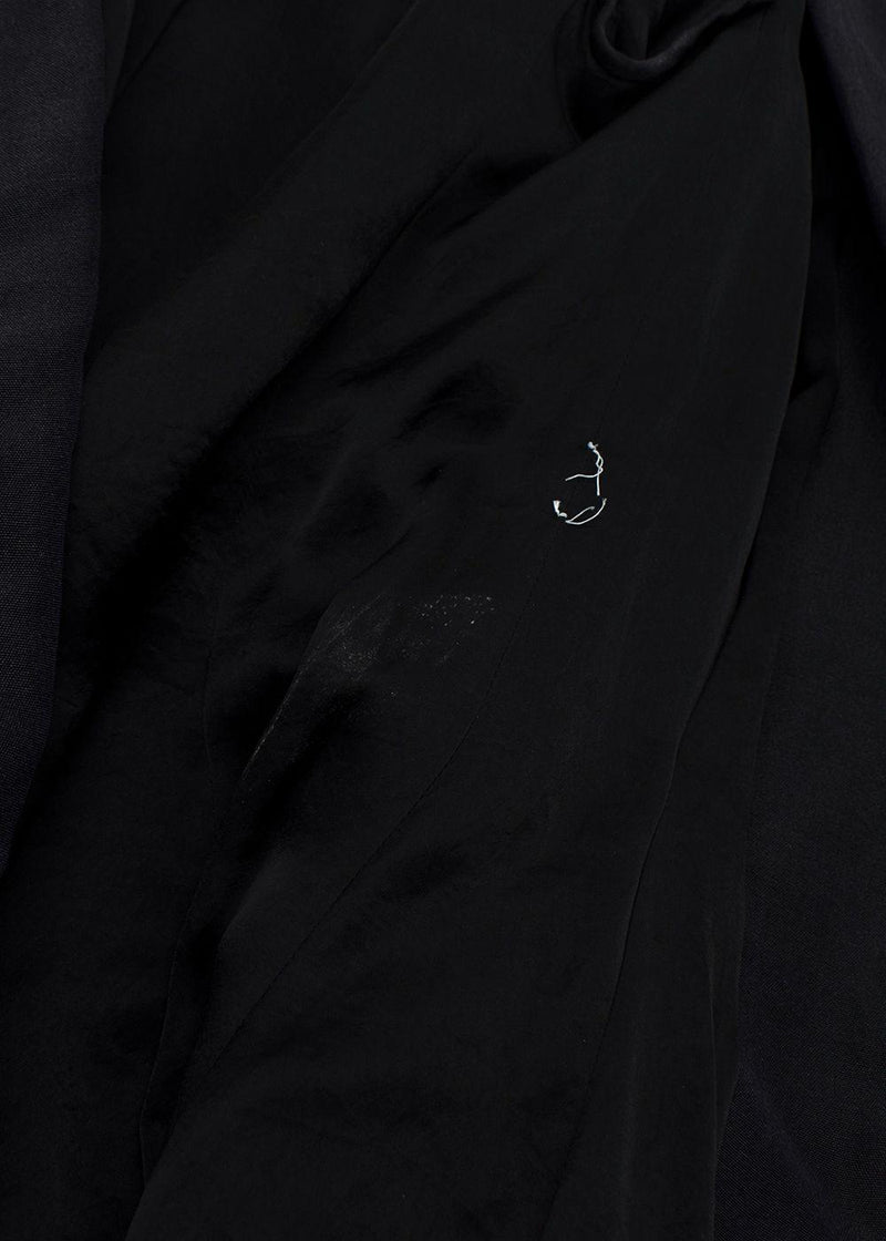 Lanvin Black Linen Blend Belted Jacket