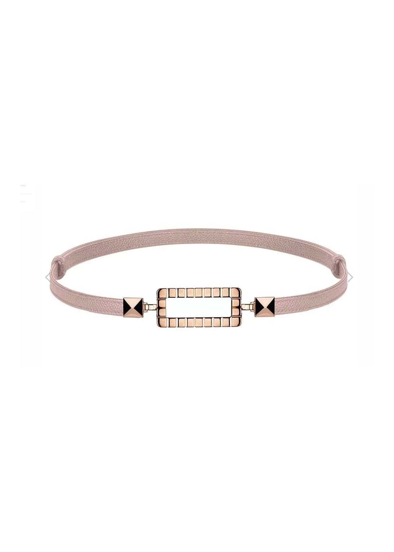 Rose Gold Taupe Ice Cube Belt