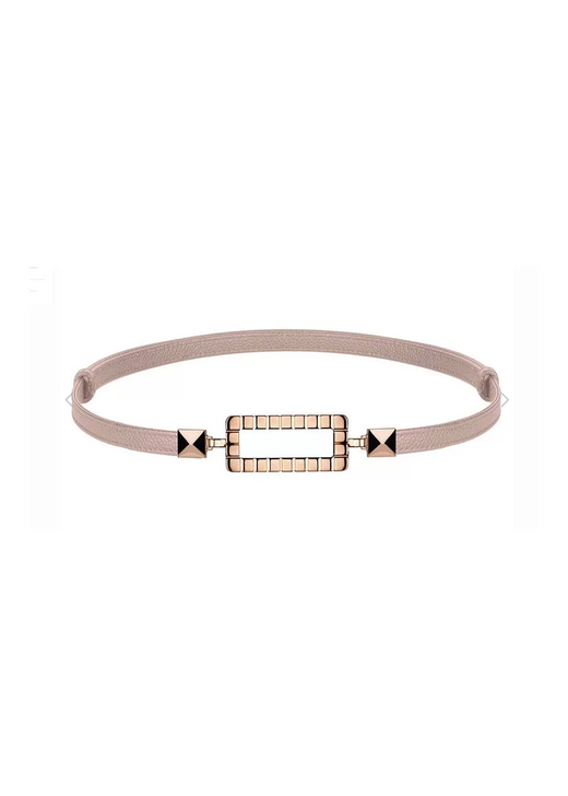 Rose Gold Taupe Ice Cube Belt