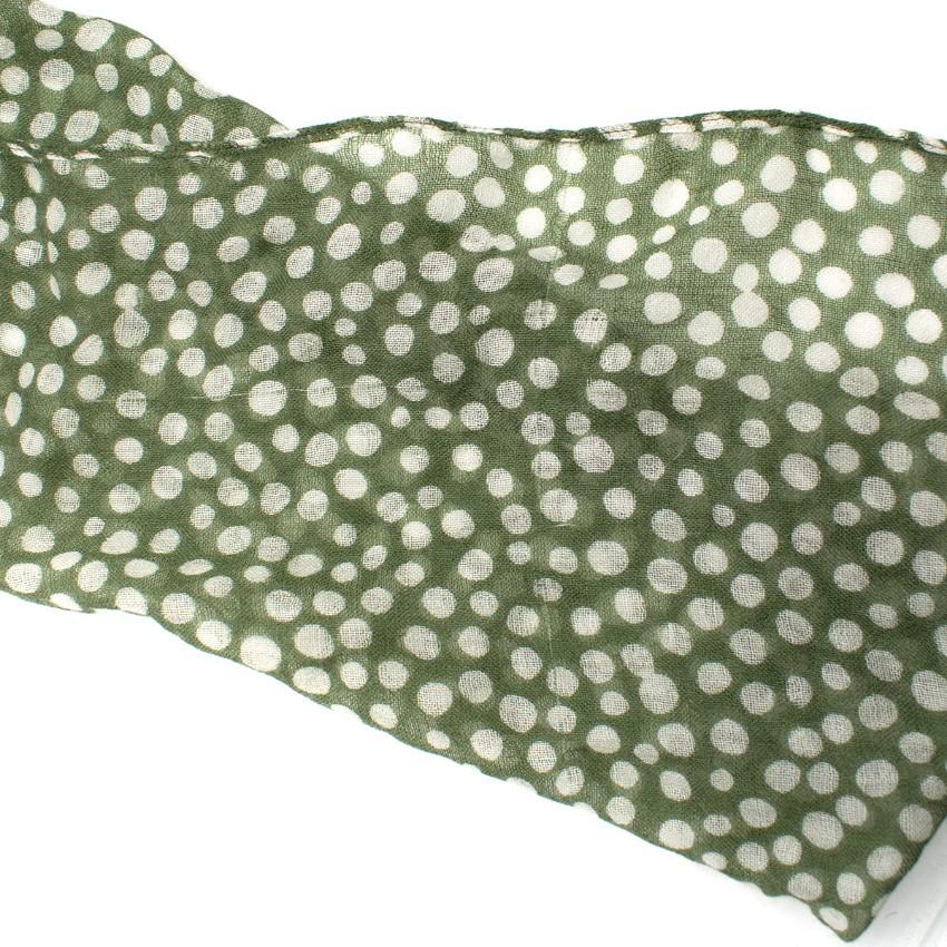 Bespoke Polka dot print scarf