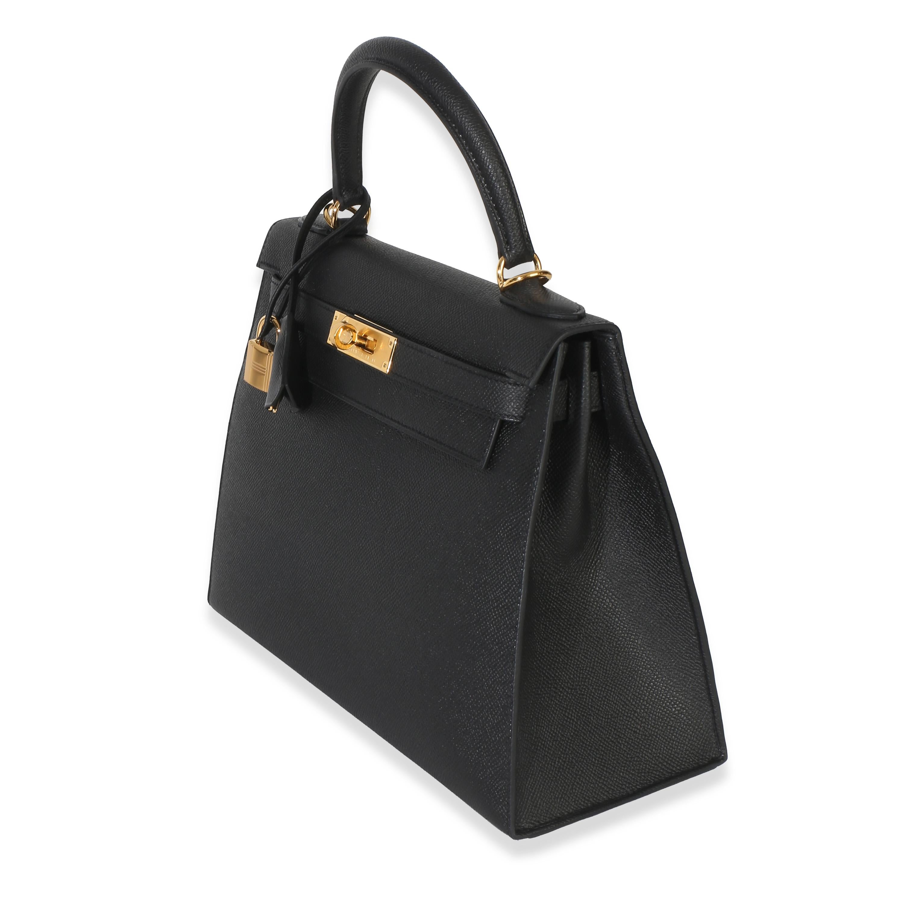 Hermès Black Epsom Sellier Kelly 28 PHW
