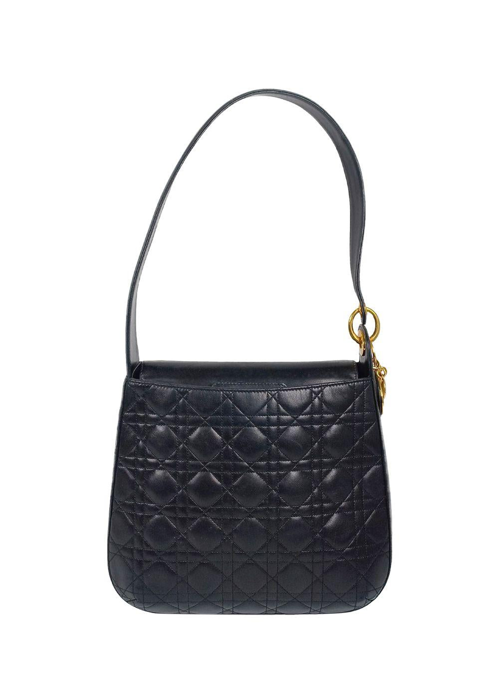 Black Cannage Hobo Bag