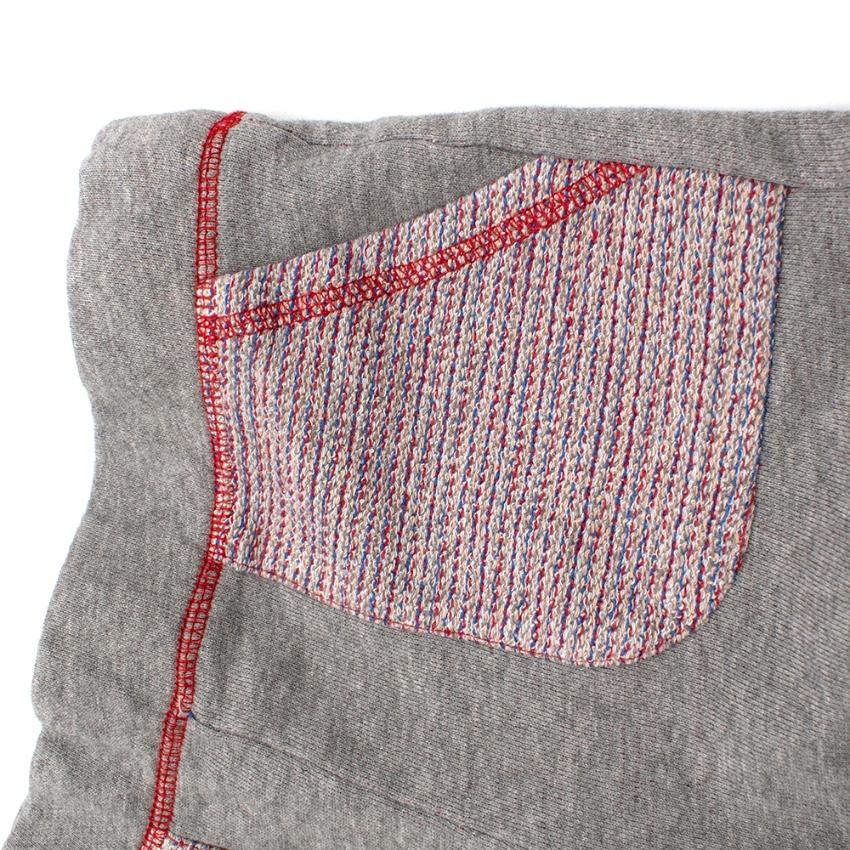 Bonpoint Grey Cotton Tracksuit With Tweed Details