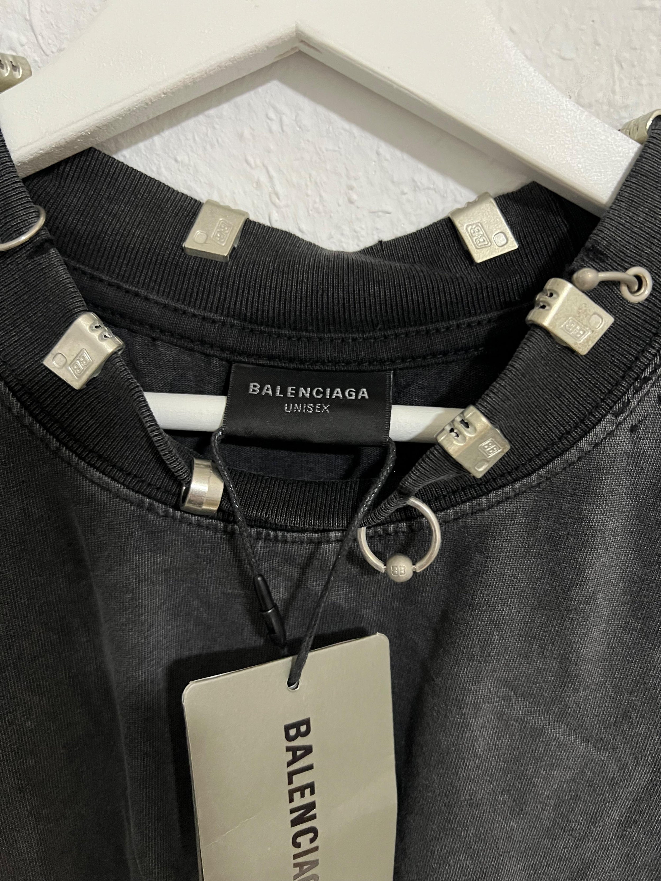 Black Pierced T-Shirt