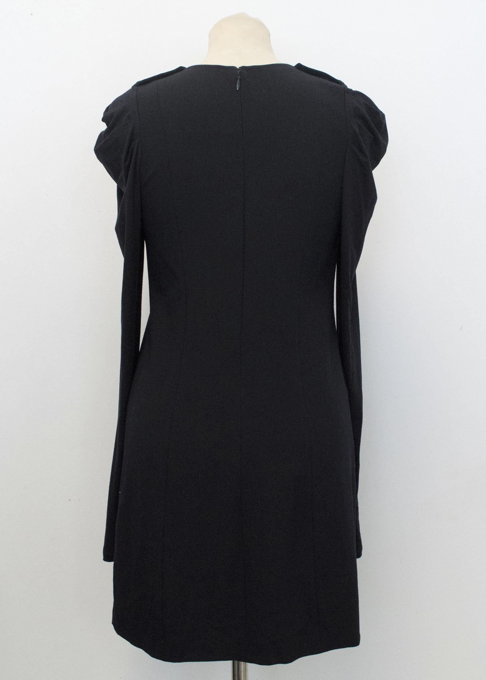 Patrizia Pepe Midnight Blue Wool blend Long Sleeve Dress