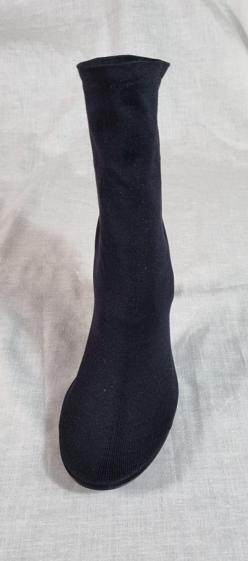 Balenciaga Black Stretch Knit Sock Boots