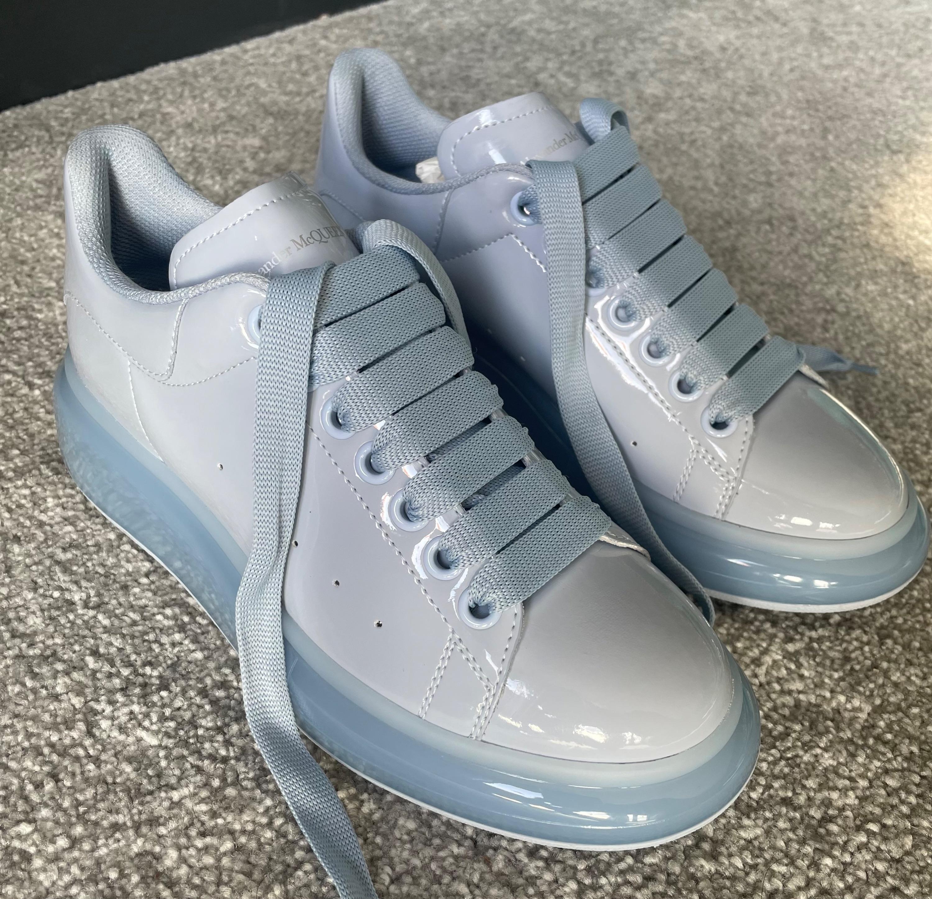 Spring Blue Oversized Transparent Sole Sneakers
