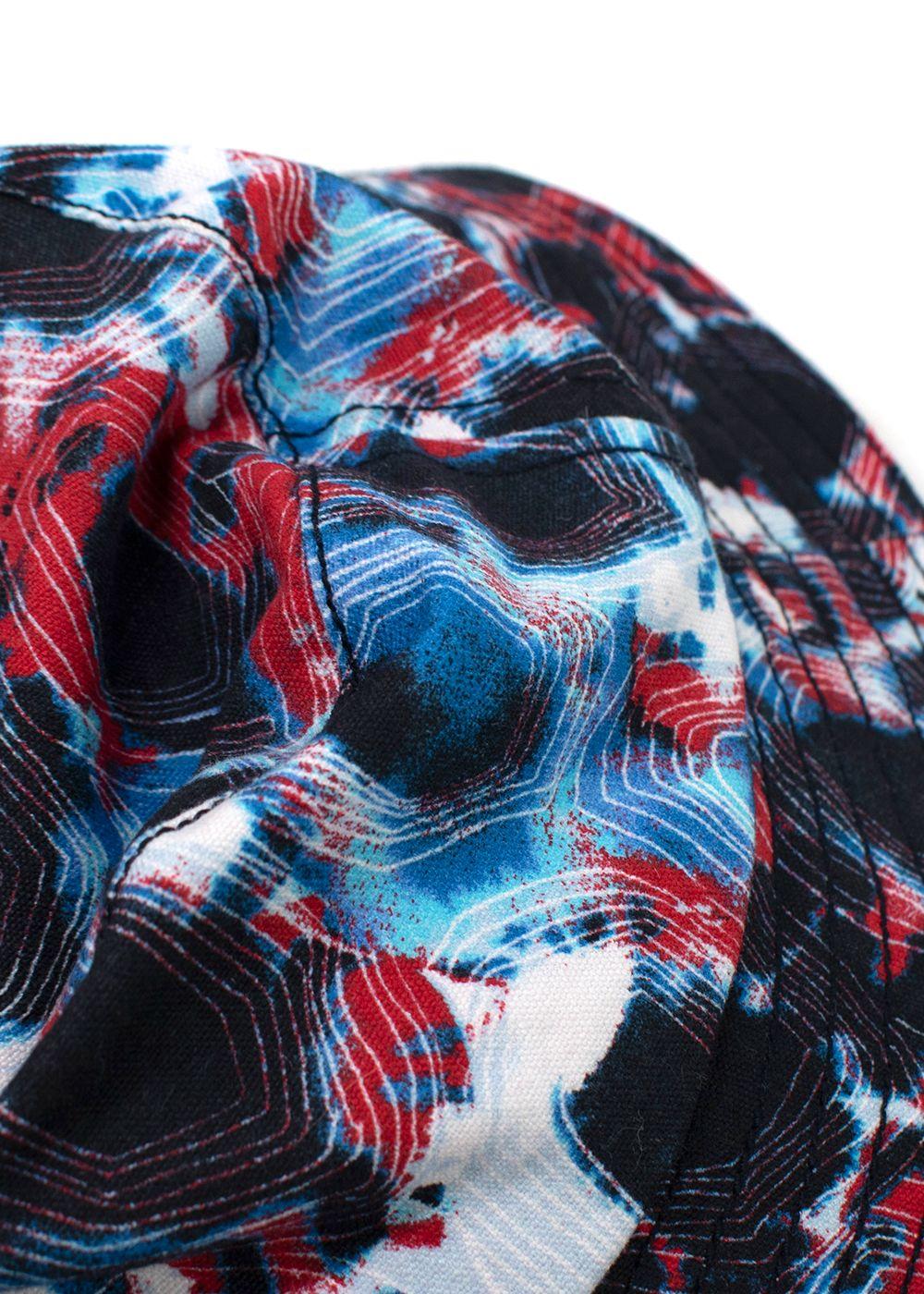 Thorsun Kids Blue and Red Tortoise Print Bucket Hat