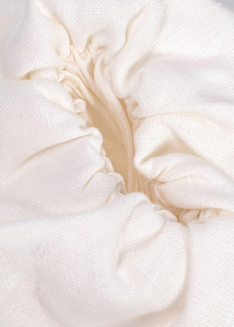 Rebecca de Ravenel Cream Linen First Impressions Mini Dress