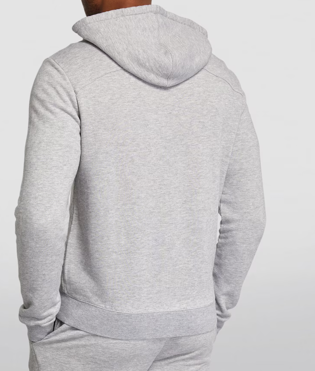 Derek Rose Grey Quinn Zip-Up Hoodie