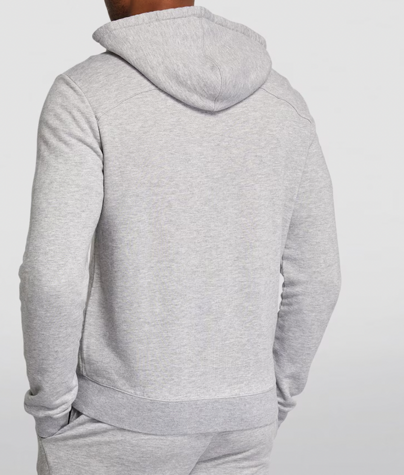 Derek Rose Grey Quinn Zip-Up Hoodie