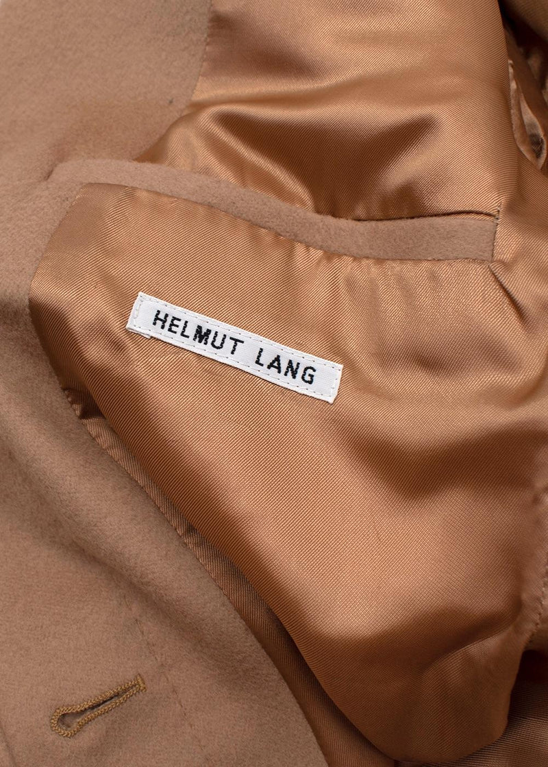 Beige Cashmere Blend Long Coat