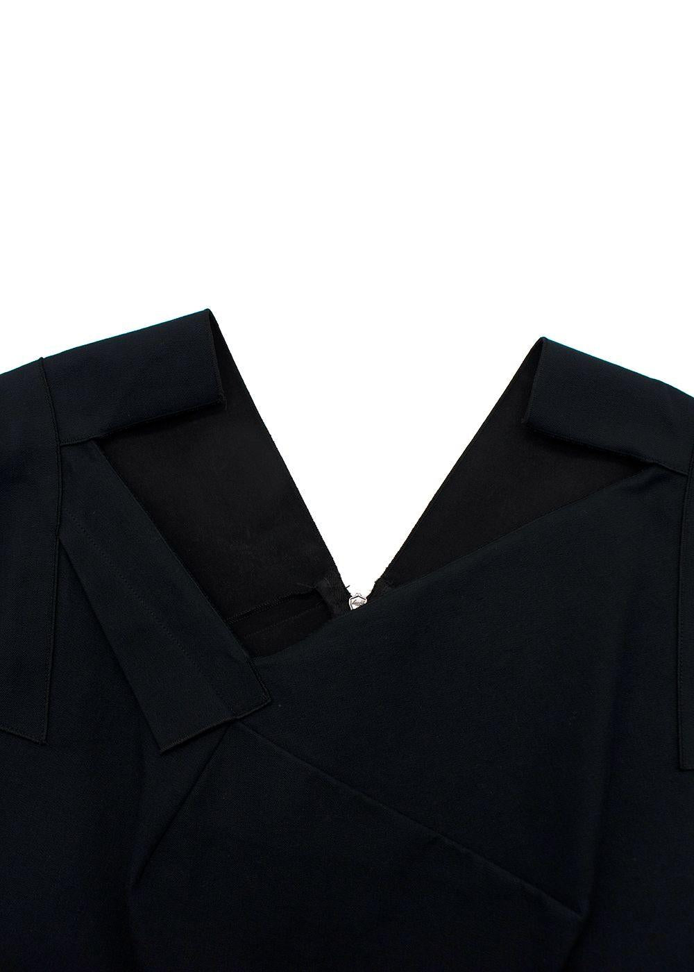 Limited Edition Selfridges x Roland Mouret Black Assymetric Hem Gown