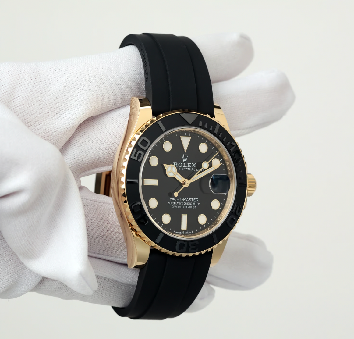Rolex  Black Oyster Perpetual Date Yacht-Master 42mm Watch