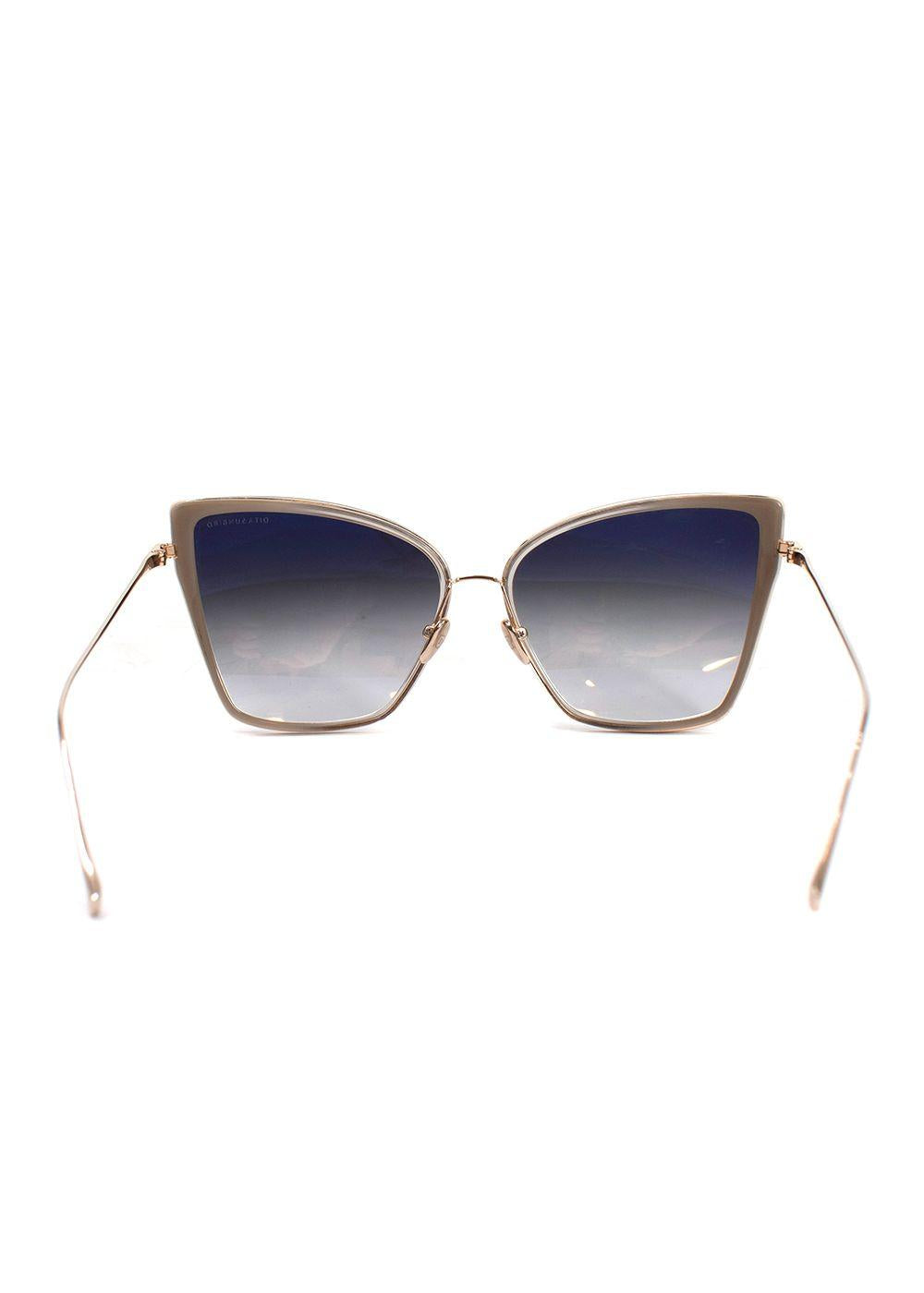Dita Gray Sunbird Cat Eye Sunglasses