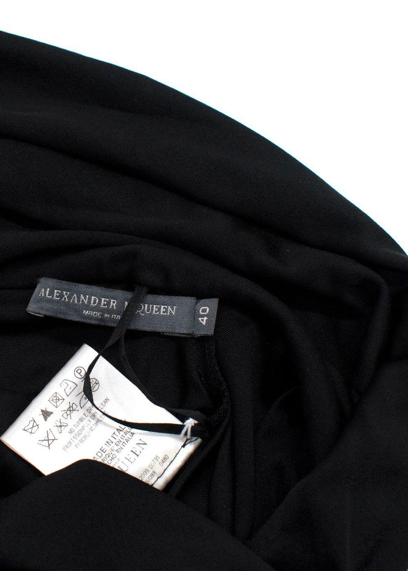 Alexander McQueen Black Silk Blend Harem Pants