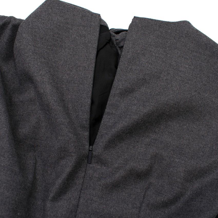 Gucci Grey Wool Tailored Dress