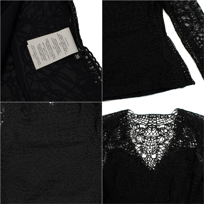 Tom Ford Black Crochet Top & Skirt