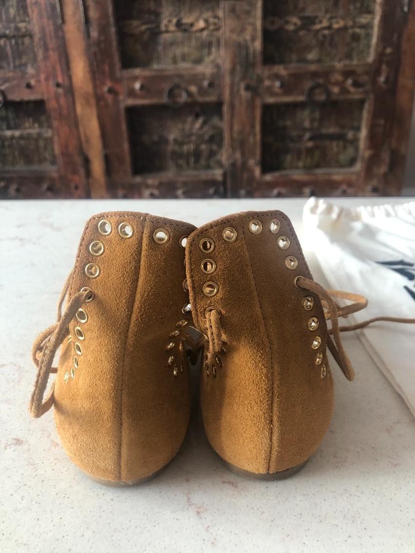 Isabel Marant Leo embellished suede ballerinas