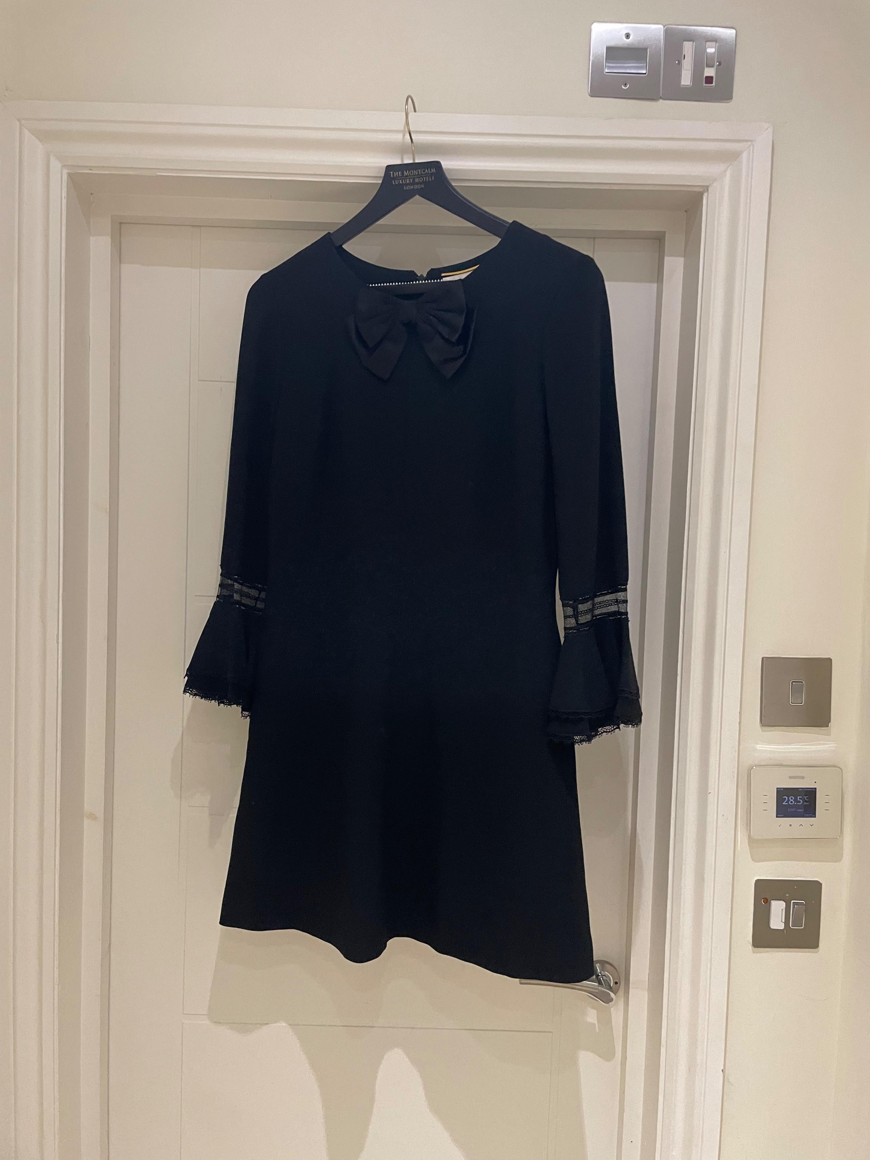 Black Bow Tie Little Black Dress