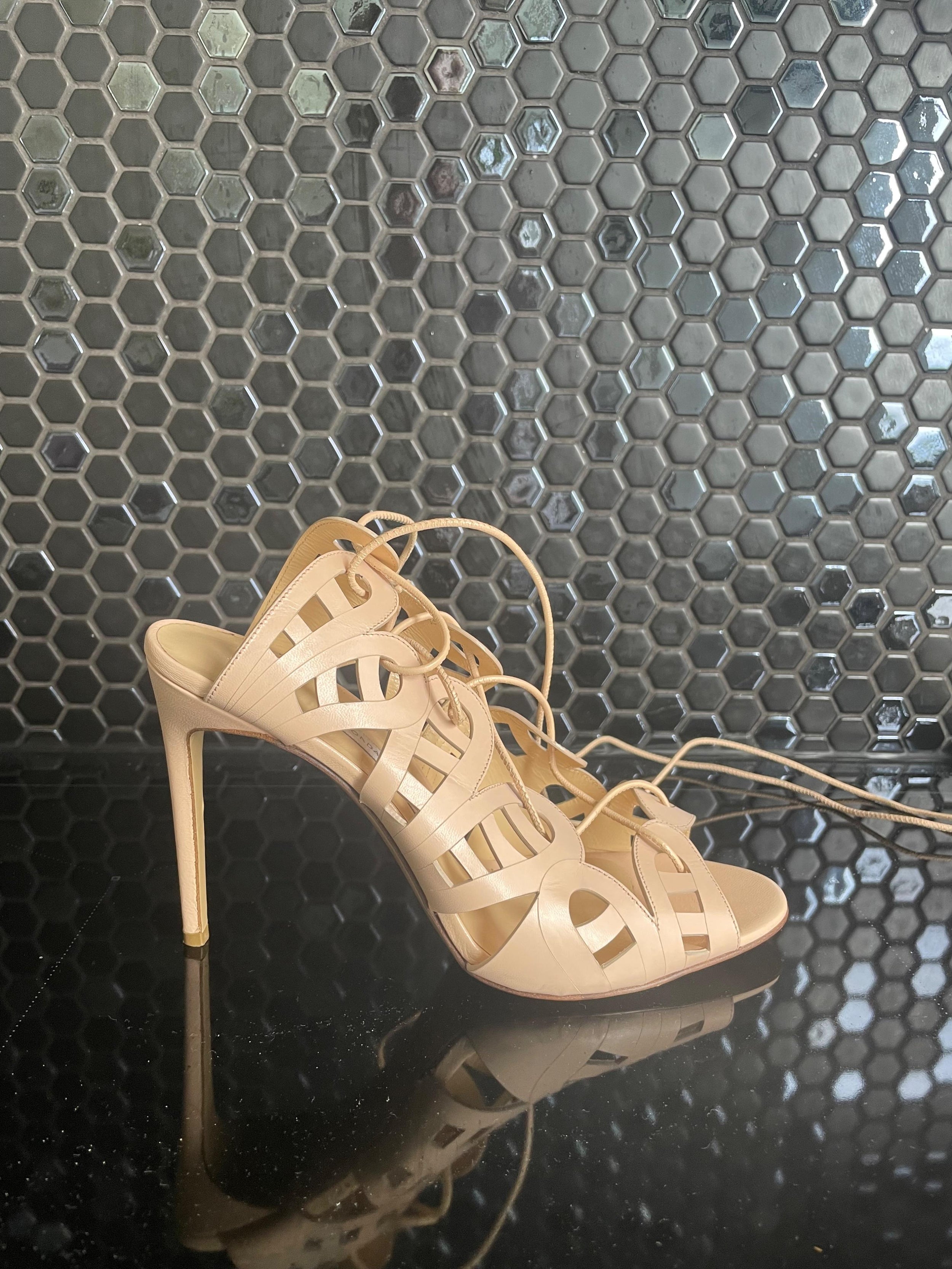 Laser Cut Leather Sandals