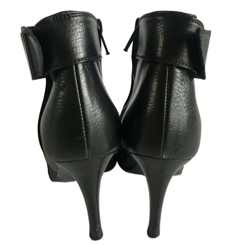 Bottega Veneta black buckle detail ankle boots