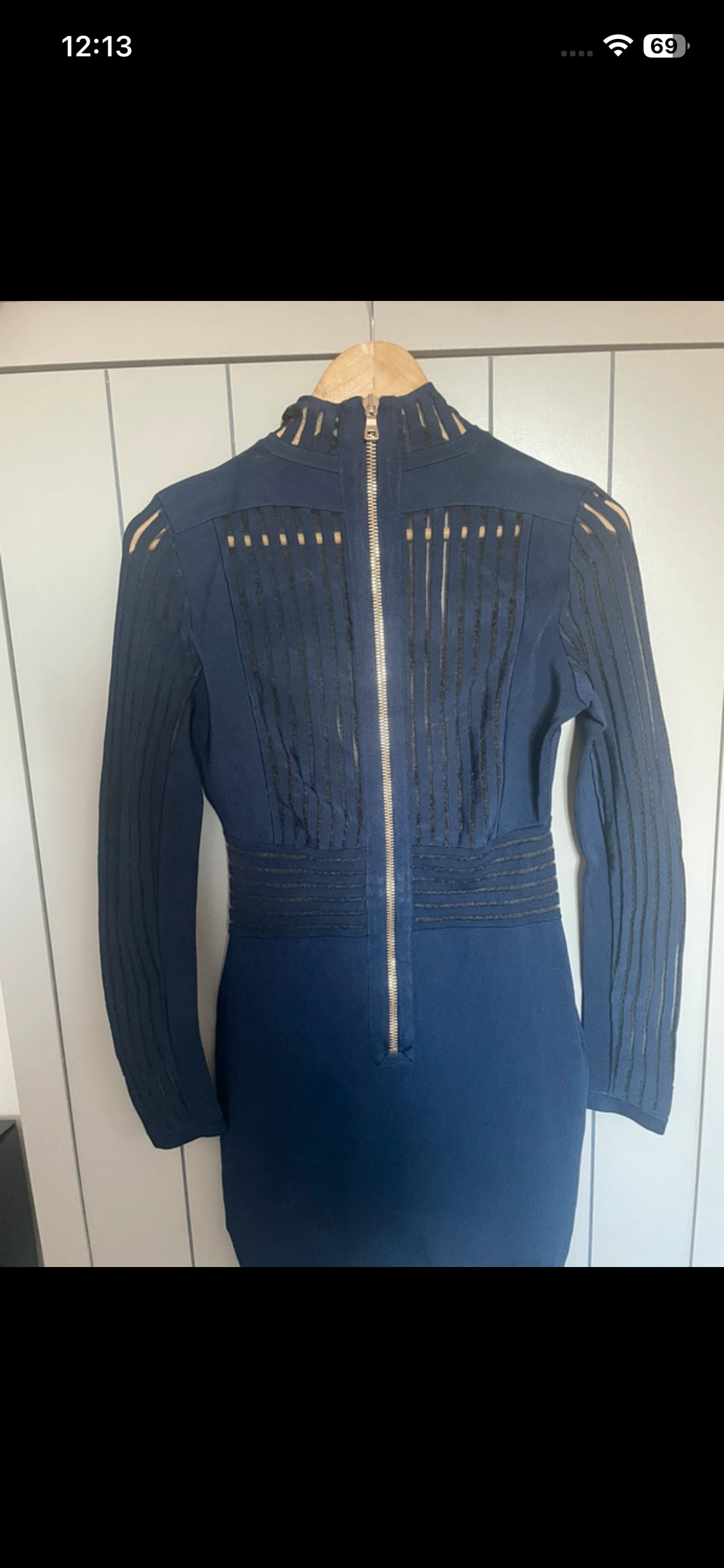 Balmain Navy Bodycon Dress