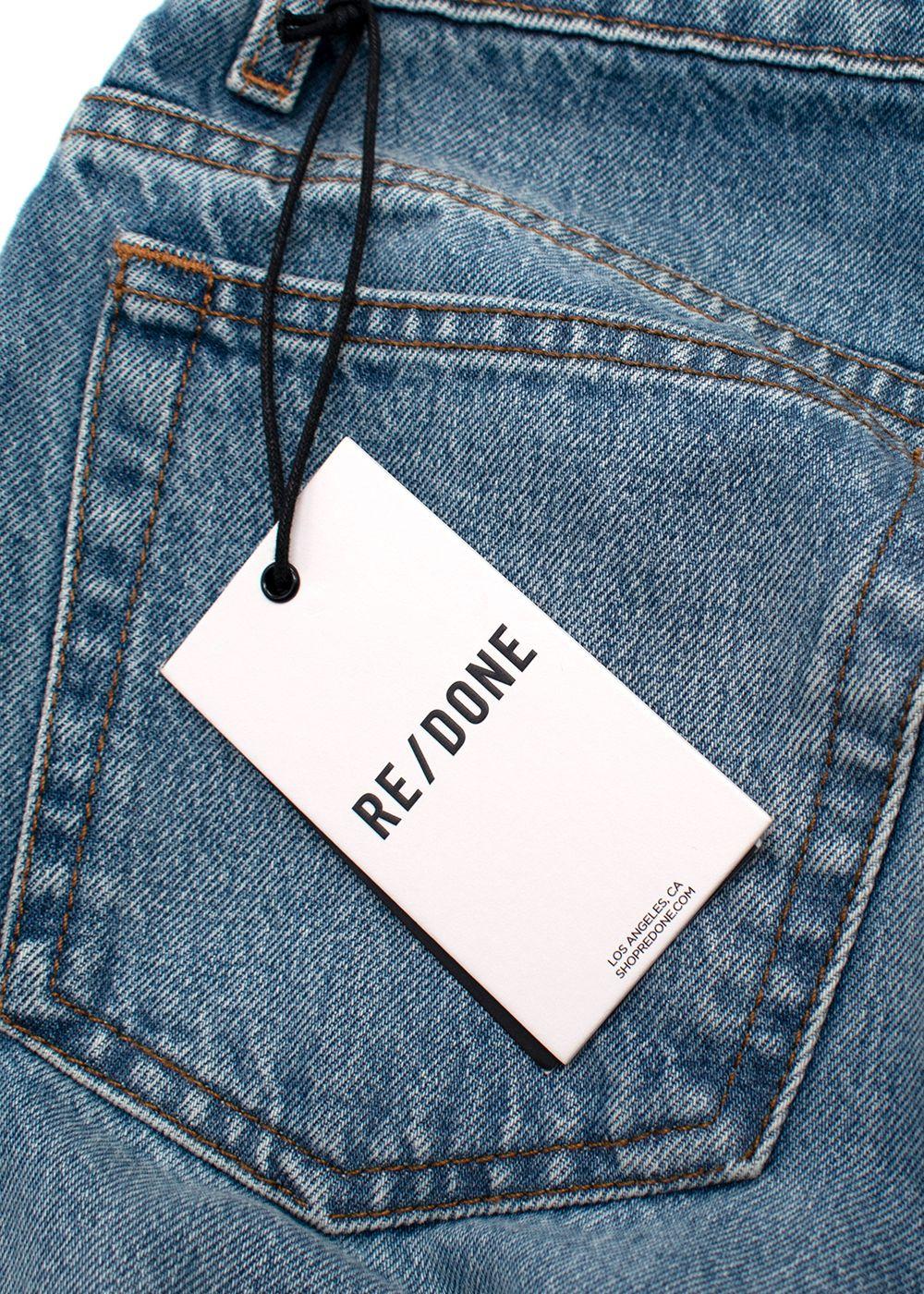 Re/Done Daring Indigo Straight Leg Jeans