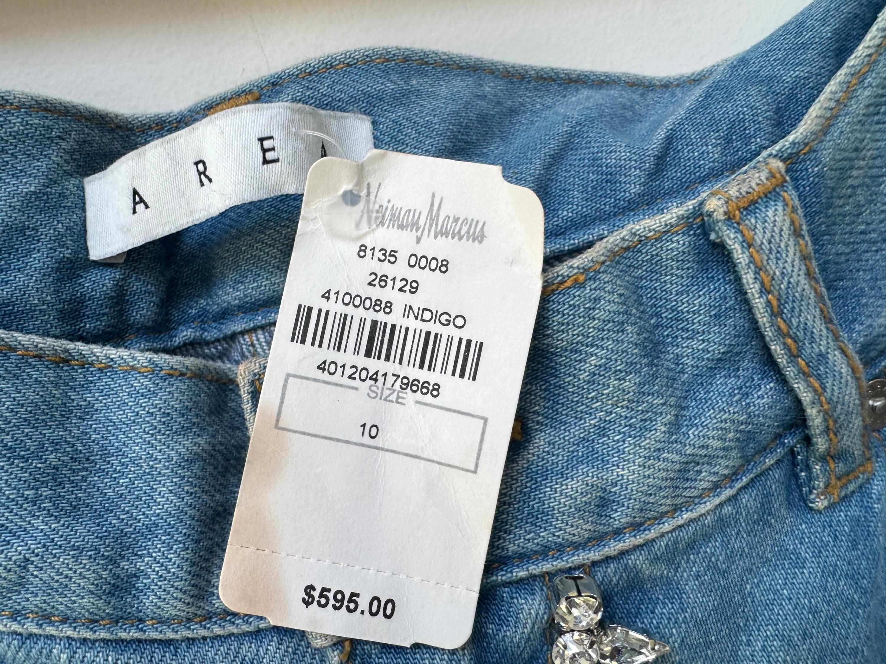 Crystal Embellshed Denim Festival Shorts