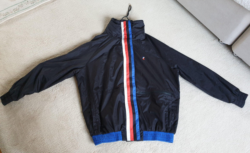 P E Nation black zip up running jacket