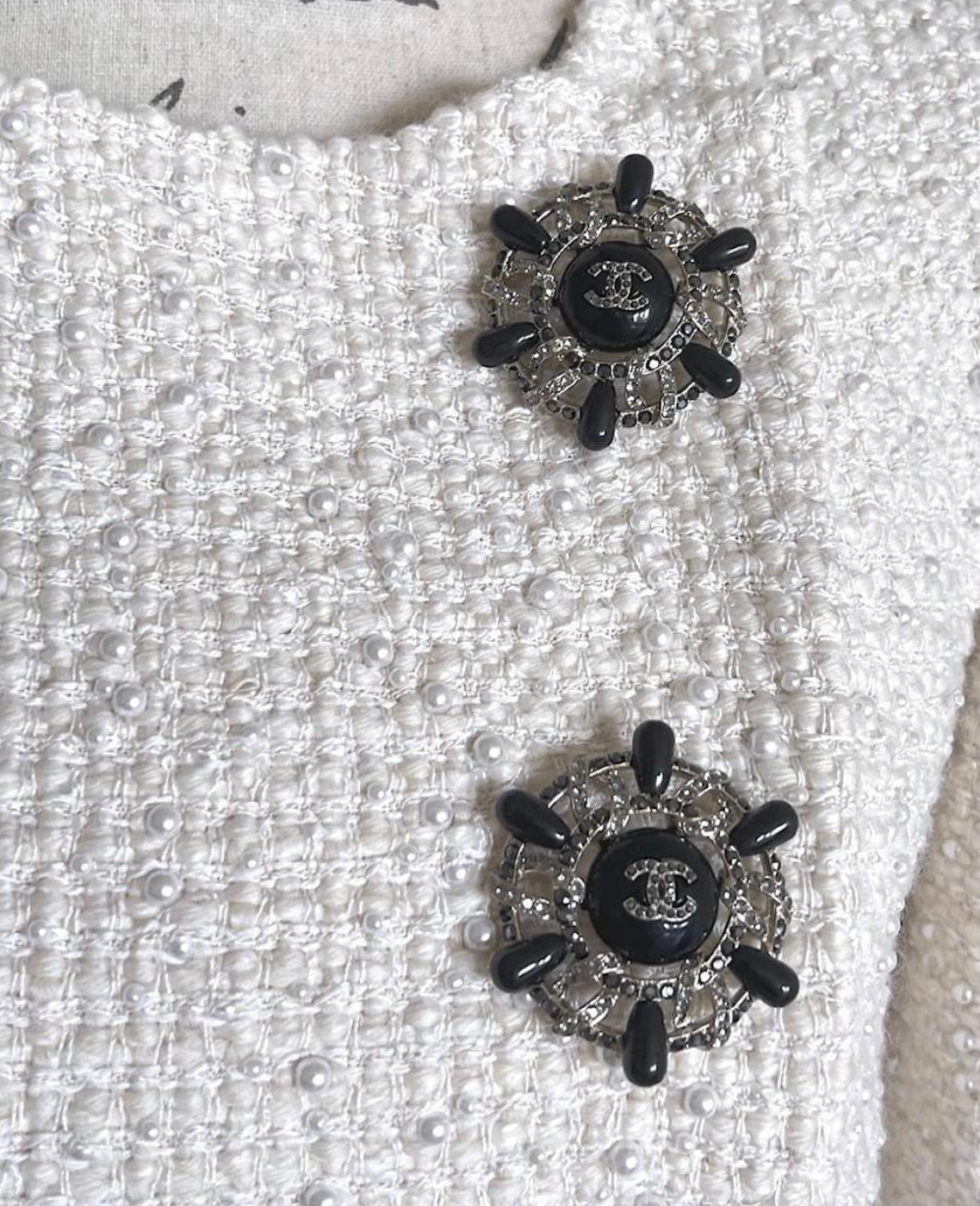 Chanel Cream Metiers D'Art Jacket